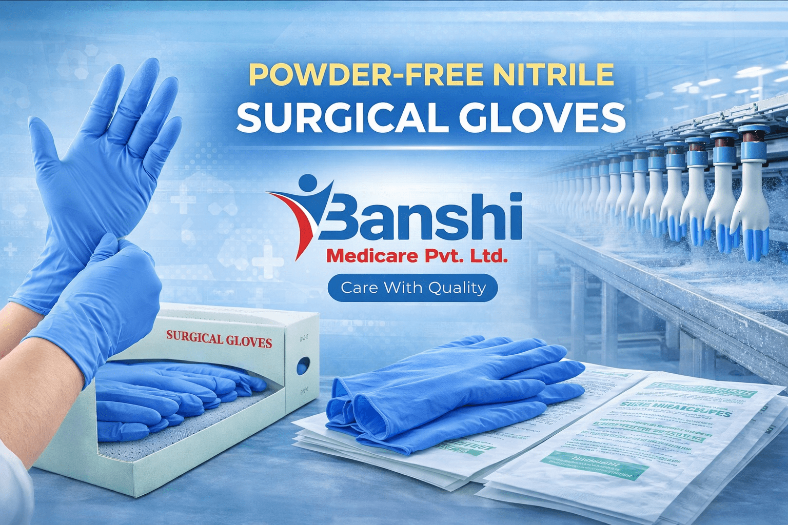 Powder-Free Nitrile Surgical Gloves: Advanced Protection for Modern Healthcare